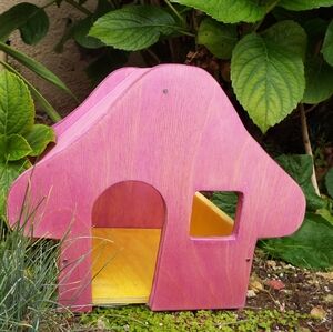 Wooden Painted Fairy House Playset   Kit 🧚‍♀️